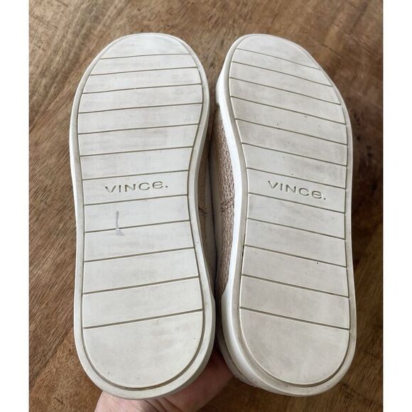 Vince Woman’s Espadrille Sneaker Beige Genuine Suede Lace Up Size 6M - Picture 5 of 10